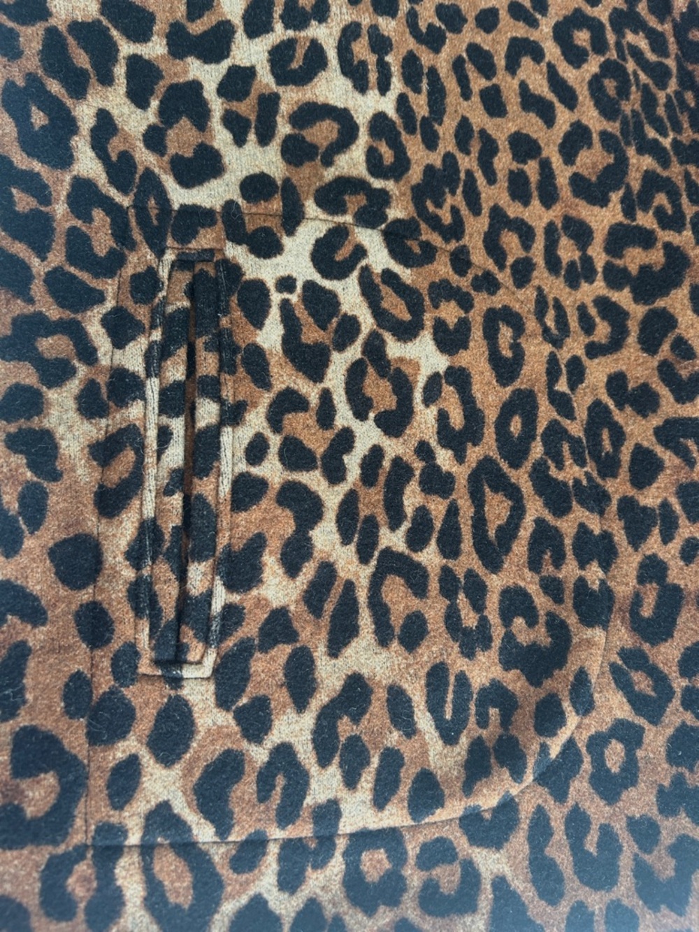 Jones New York Signature Leopard Print Wool Coat Brown Tan Women's Plus 2X - Picture 13 of 17